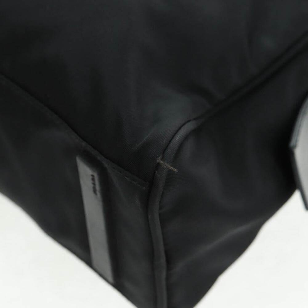 PRADA Hand Bag Nylon Leather Black Silver Auth ep12566 - Picture 15 of 16
